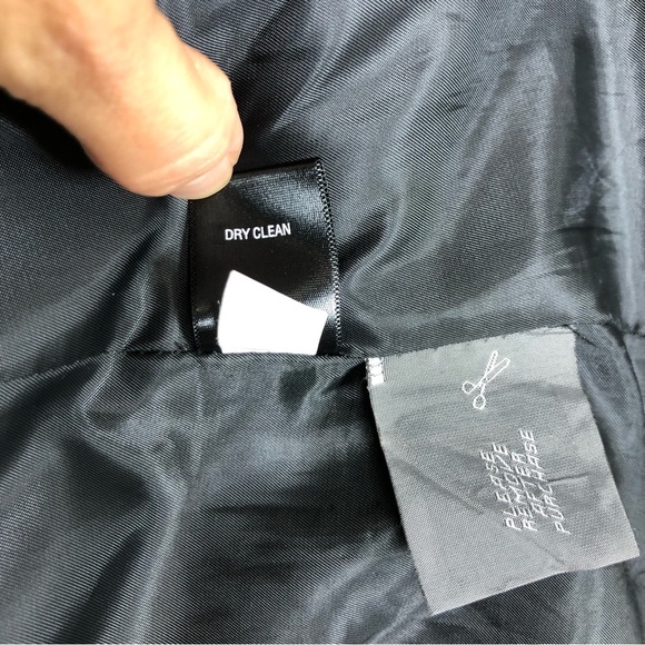 CROFT & BARROW Gray Wool Blend Classic Mid Length Button Up Pea Coat L - Picture 10 of 11